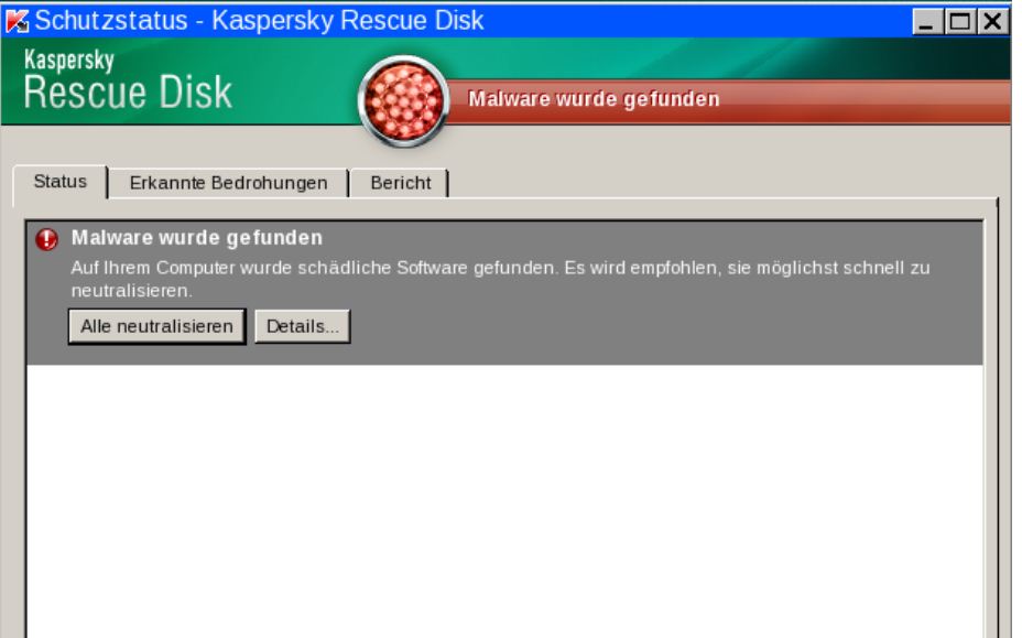 kaspersky usb rescue disk manager